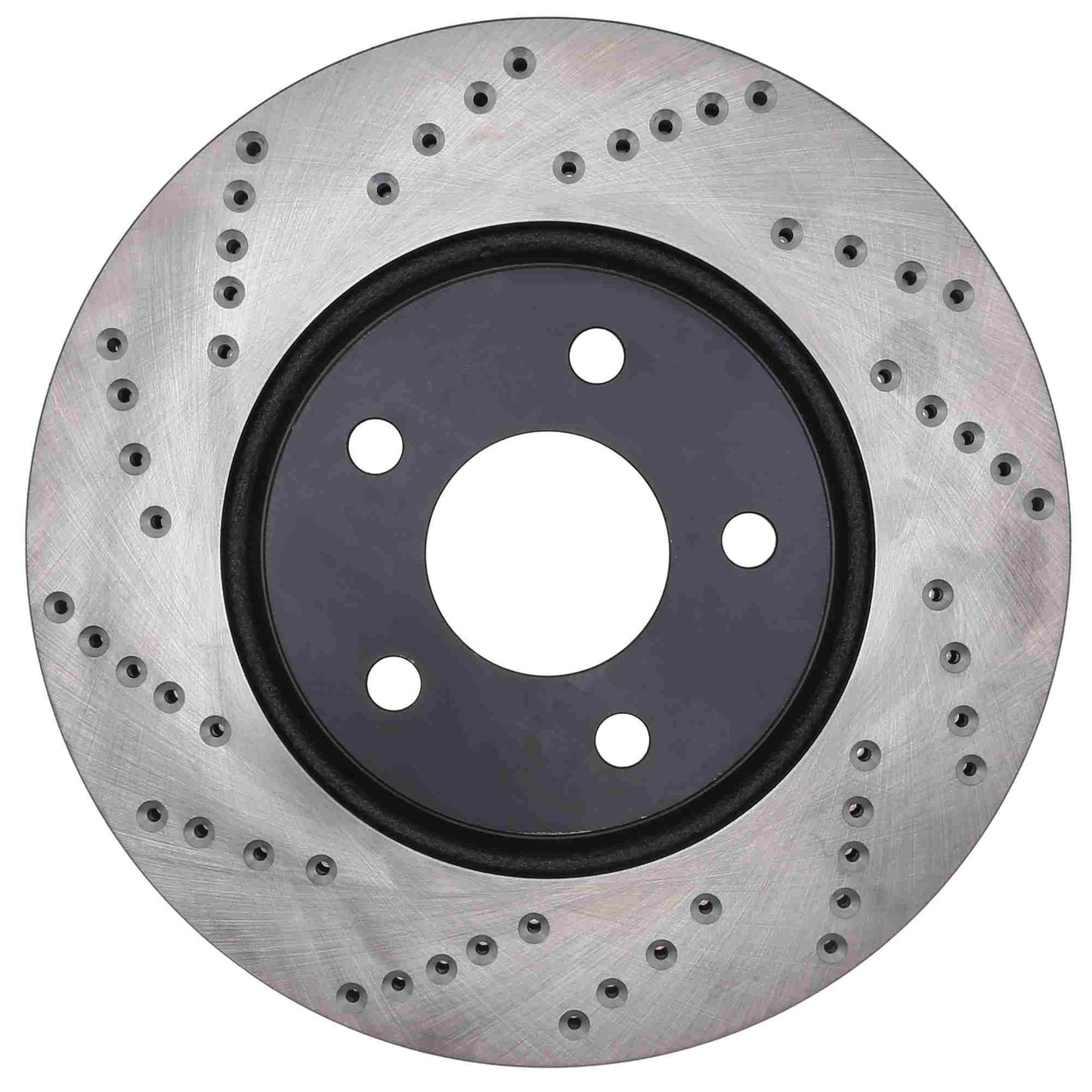 StopTech Sport Cross Drilled Brake Rotor; Front Right