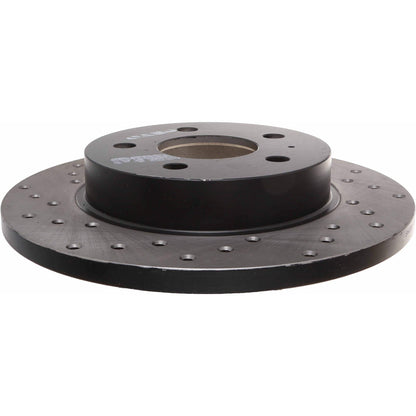 StopTech Sport Cross Drilled Brake Rotor; Rear Right