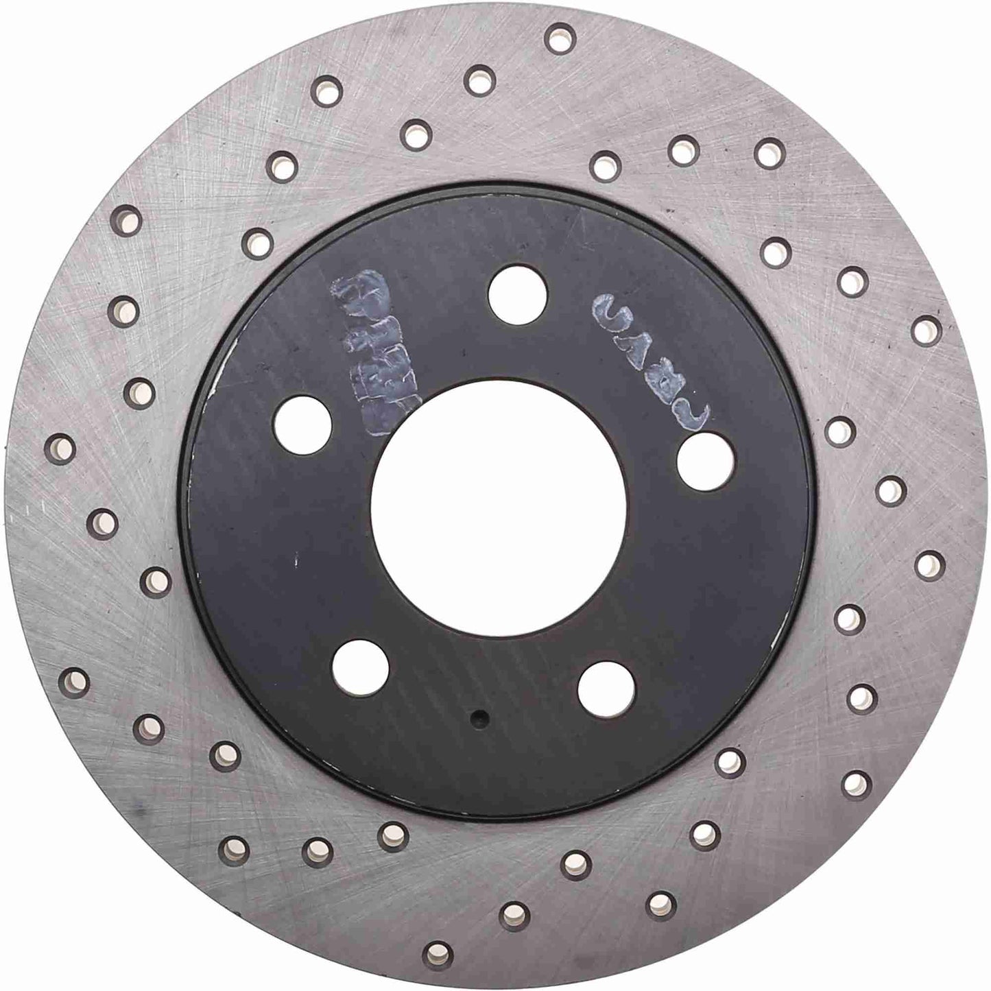 StopTech Sport Cross Drilled Brake Rotor; Rear Right