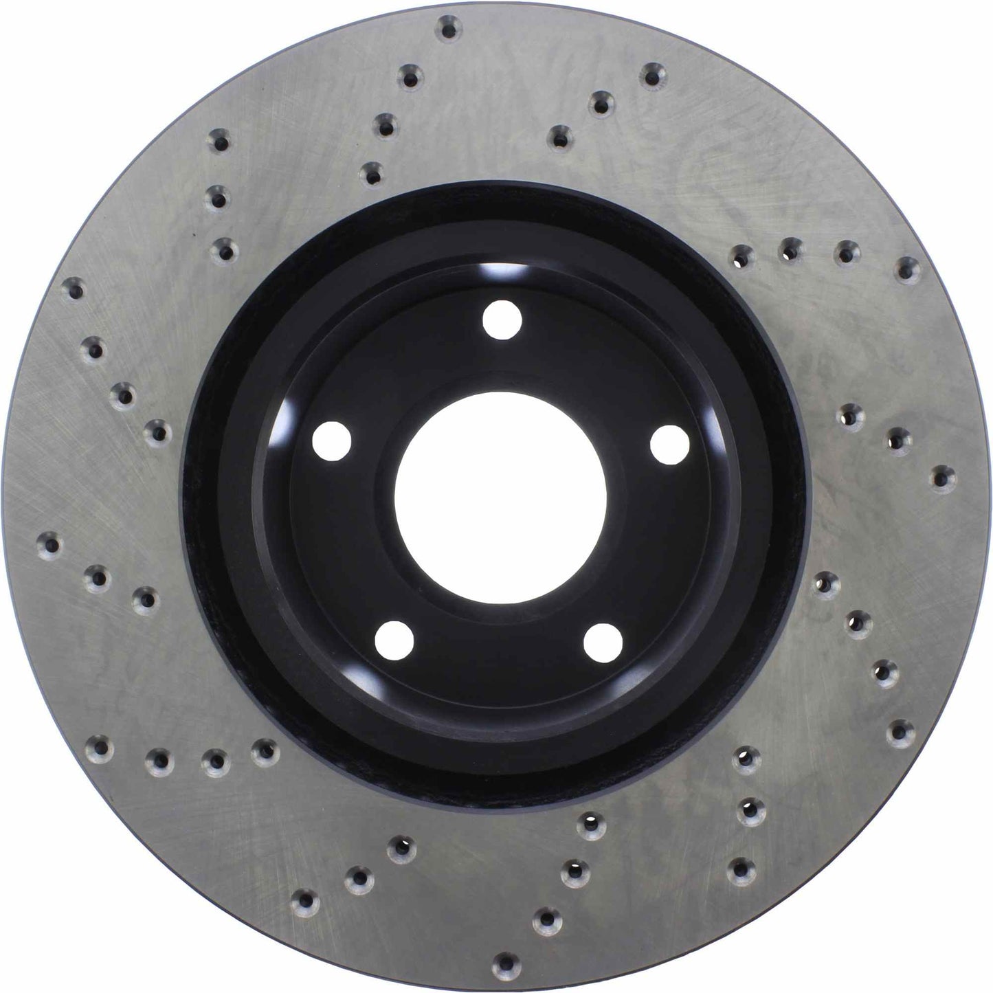 StopTech Sport Cross Drilled Brake Rotor; Front Left