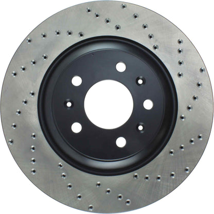 StopTech Sport Cryo Cross Drilled Brake Rotor; Front Left