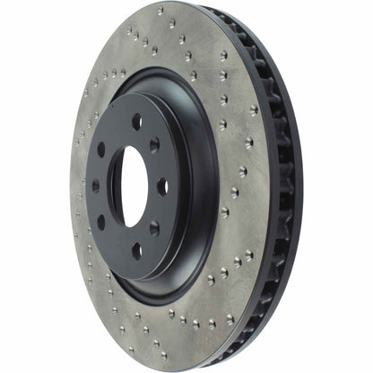 StopTech Sport Cryo Cross Drilled Brake Rotor; Front Left