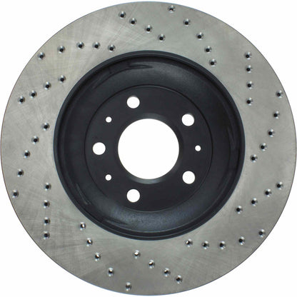 StopTech Sport Cryo Cross Drilled Brake Rotor; Front Right