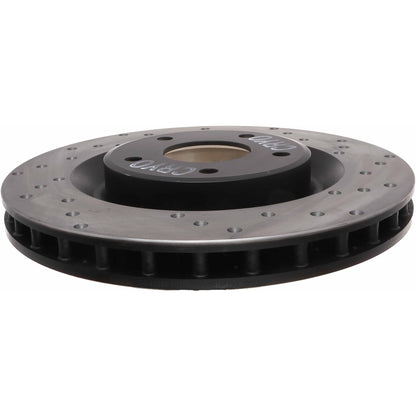 StopTech Sport Cryo Cross Drilled Brake Rotor; Front Left