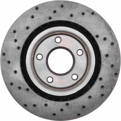 StopTech Sport Cryo Cross Drilled Brake Rotor; Front Left
