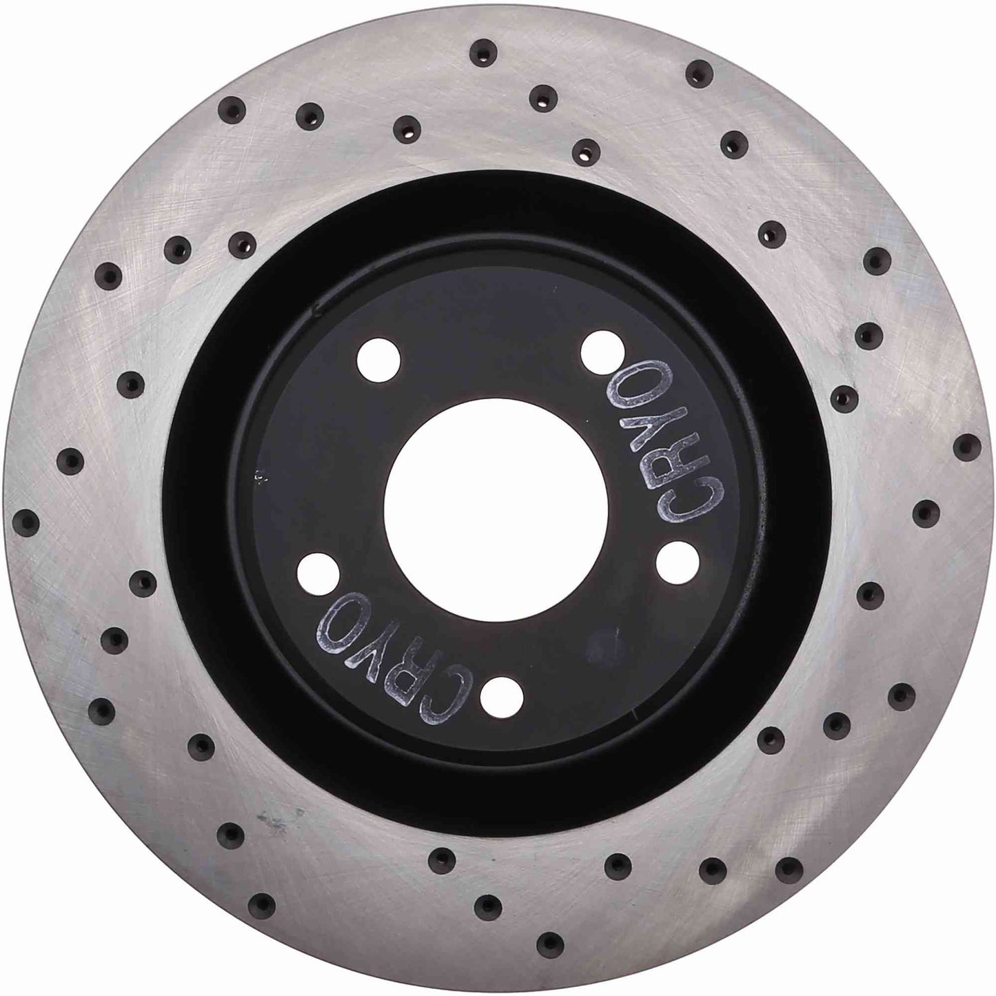 StopTech Sport Cryo Cross Drilled Brake Rotor; Front Left