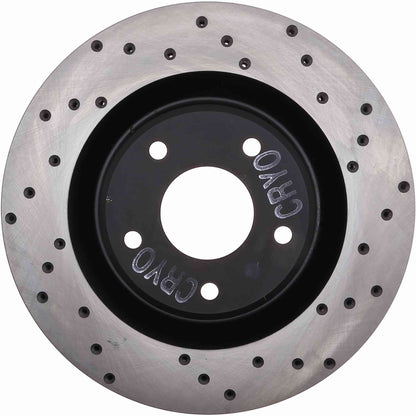 StopTech Sport Cryo Cross Drilled Brake Rotor; Front Left
