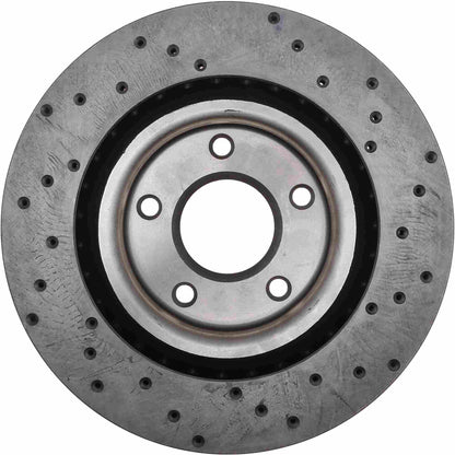 StopTech  Sport Cryo Cross Drilled Brake Rotor; Front Right