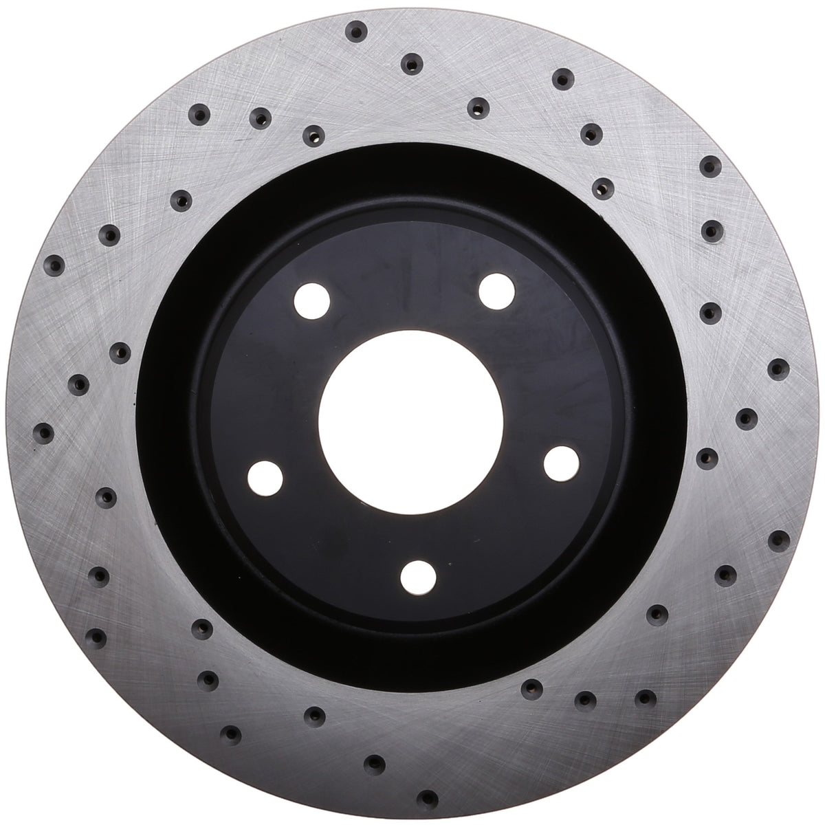 StopTech Sport Cross Drilled Brake Rotor; Front Left