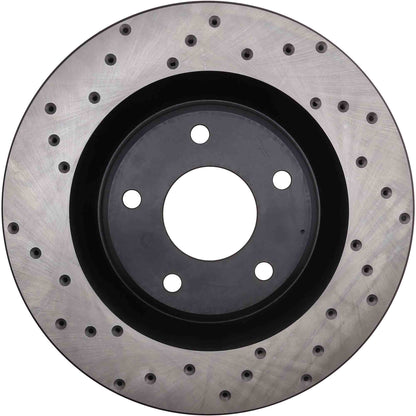 StopTech Sport Cross Drilled Brake Rotor; Front Right
