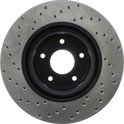StopTech Sport Cryo Cross Drilled Brake Rotor; Front Left