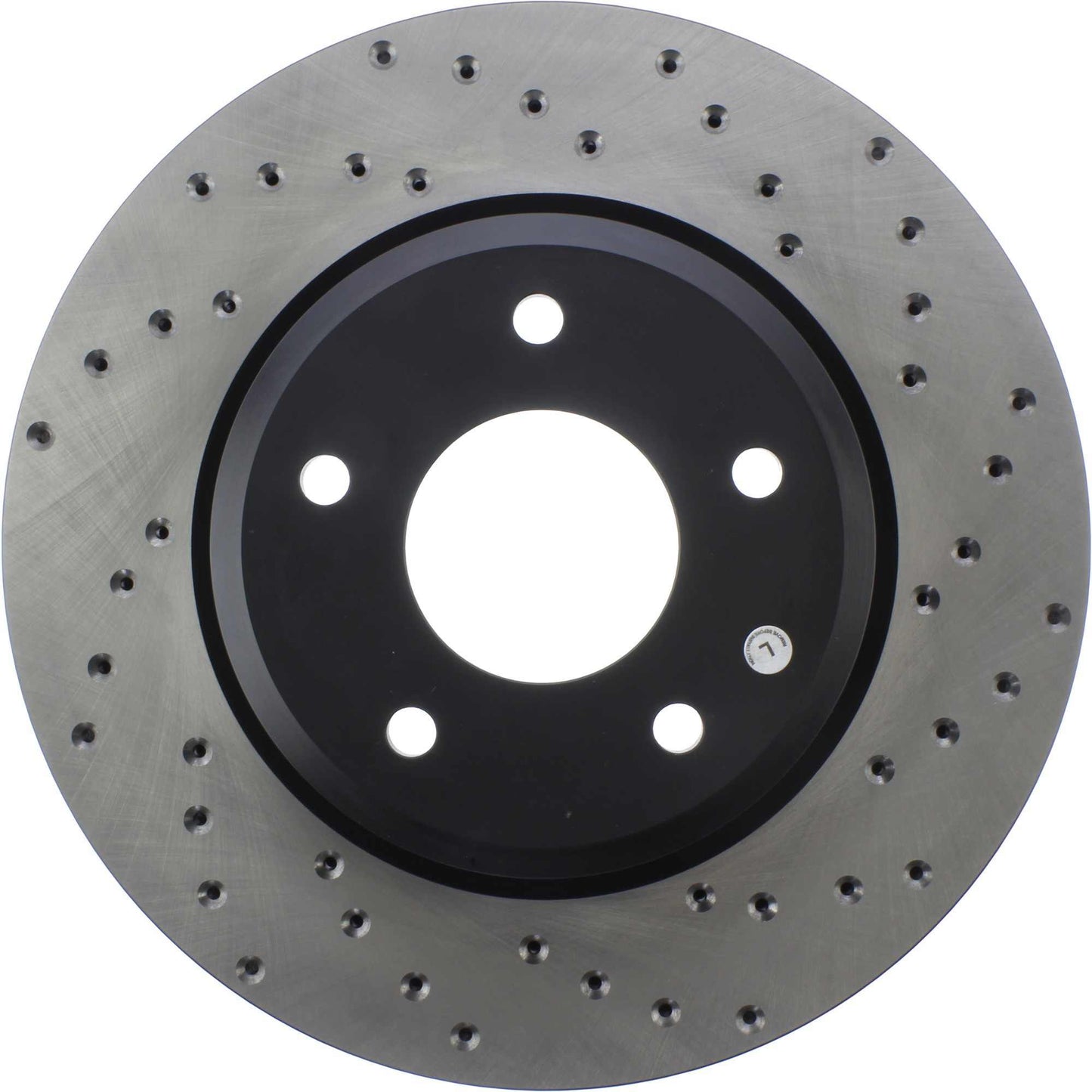 StopTech Sport Cross Drilled Brake Rotor; Front Left