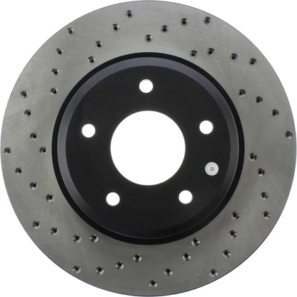StopTech  Sport Cross Drilled Brake Rotor; Front Right