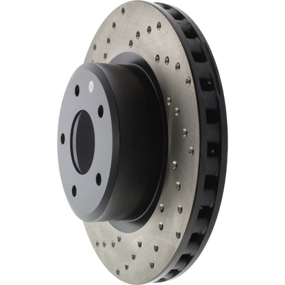 StopTech  Sport Cross Drilled Brake Rotor; Front Right