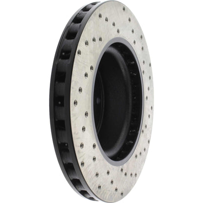 StopTech  Sport Cross Drilled Brake Rotor; Front Right