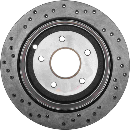 StopTech Sport Cryo Cross Drilled Brake Rotor; Rear Left