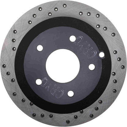 StopTech  Sport Cryo Cross Drilled Brake Rotor; Rear Right