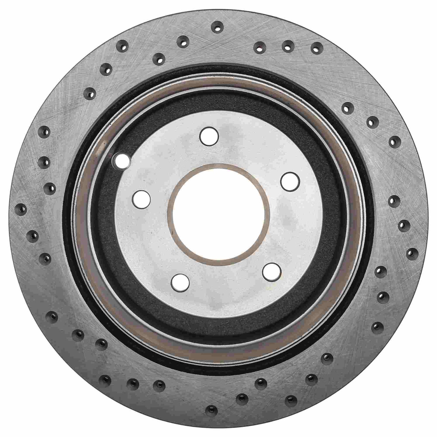 StopTech Sport Cross Drilled Brake Rotor; Rear Left