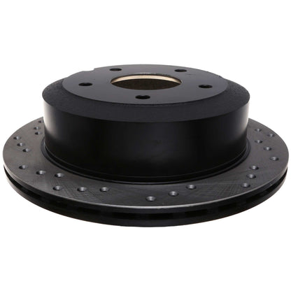 StopTech Sport Cross Drilled Brake Rotor; Rear Right