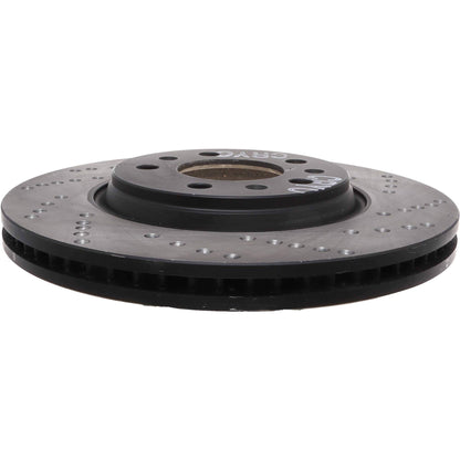StopTech Sport Cryo Cross Drilled Brake Rotor; Front Left