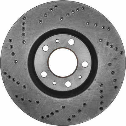 StopTech Sport Cryo Cross Drilled Brake Rotor; Front Left