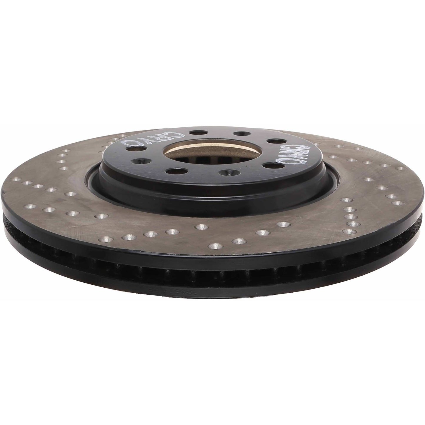 StopTech Sport Cryo Cross Drilled Brake Rotor; Front Right