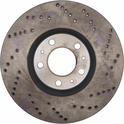 StopTech Sport Cryo Cross Drilled Brake Rotor; Front Right