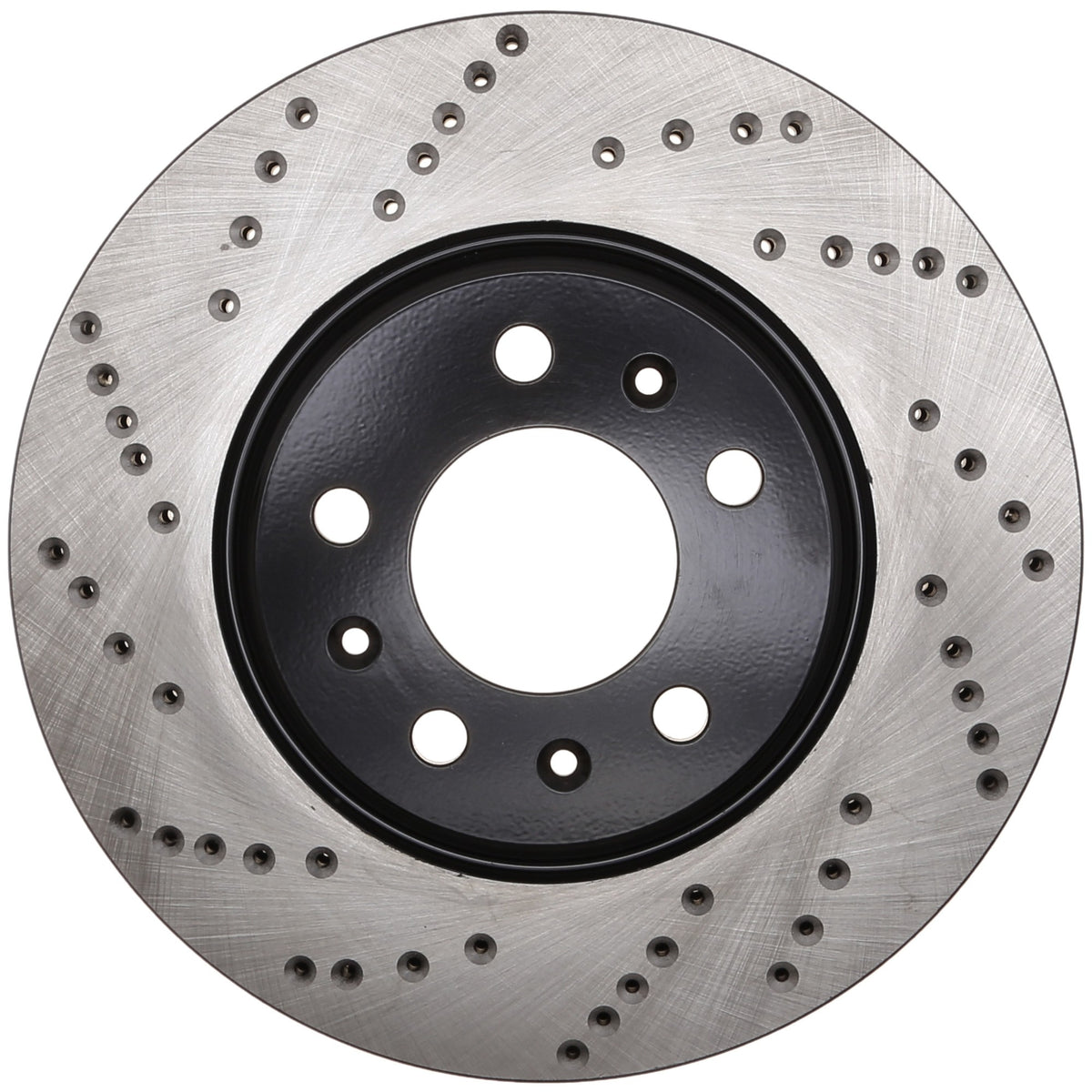 StopTech Sport Cross Drilled Brake Rotor; Front Right