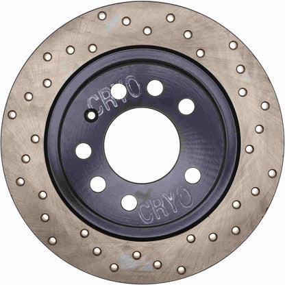 StopTech Sport Cryo Cross Drilled Brake Rotor; Rear Left
