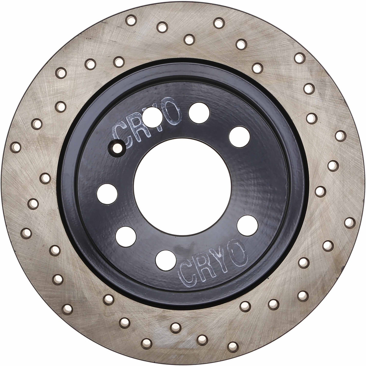 StopTech Sport Cryo Cross Drilled Brake Rotor; Rear Left