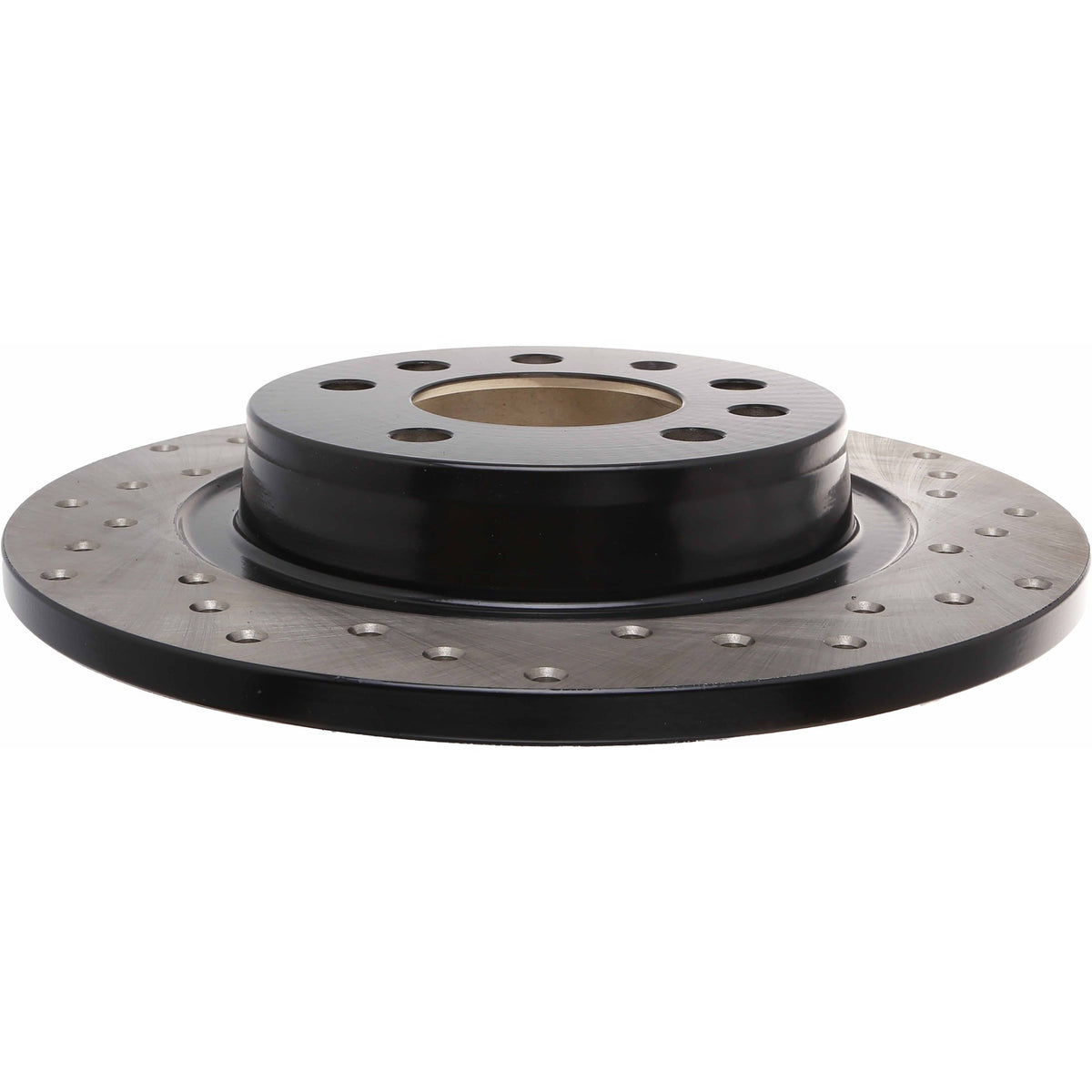 StopTech Sport Cross Drilled Brake Rotor; Rear Left
