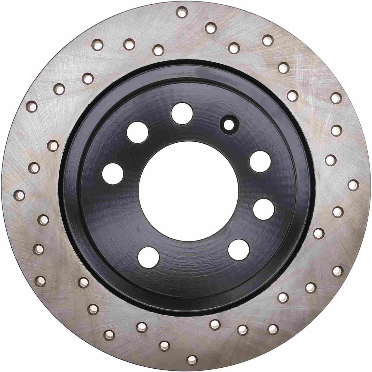 StopTech Sport Cross Drilled Brake Rotor; Rear Left