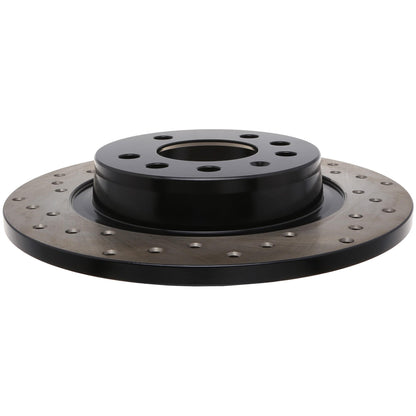 StopTech Sport Cross Drilled Brake Rotor; Rear Right