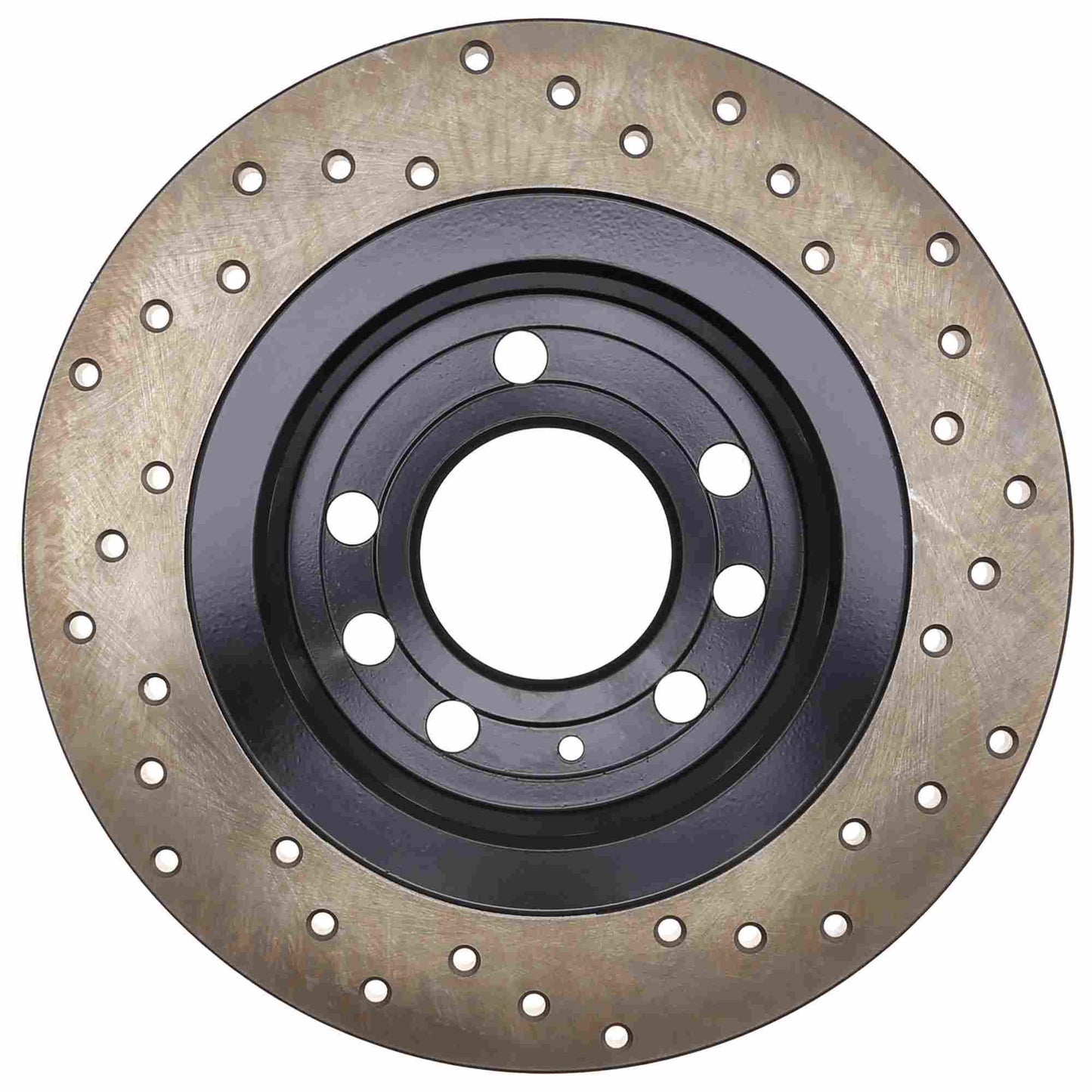 StopTech Sport Cross Drilled Brake Rotor; Rear Right
