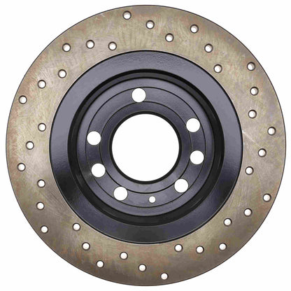 StopTech Sport Cross Drilled Brake Rotor; Rear Right