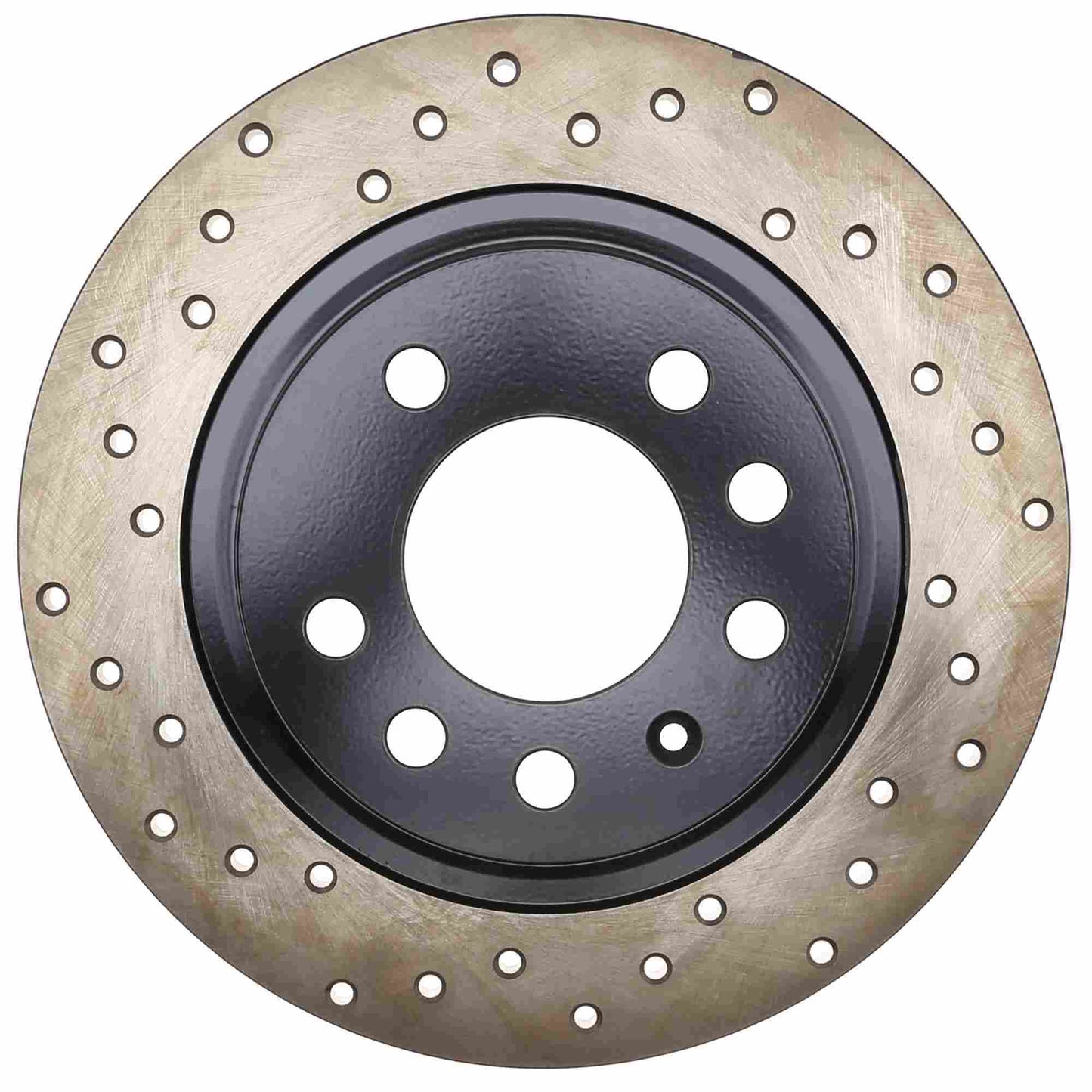 StopTech Sport Cross Drilled Brake Rotor; Rear Right