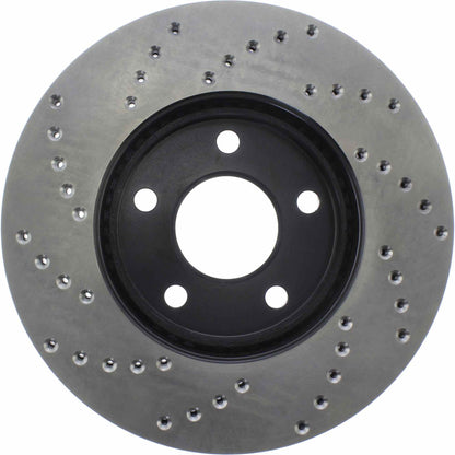 StopTech Sport Cryo Cross Drilled Brake Rotor; Front Left