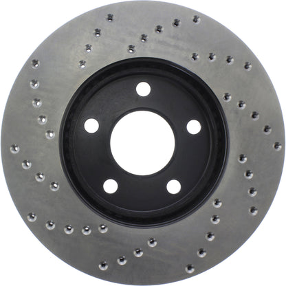 StopTech Sport Cryo Cross Drilled Brake Rotor; Front Left