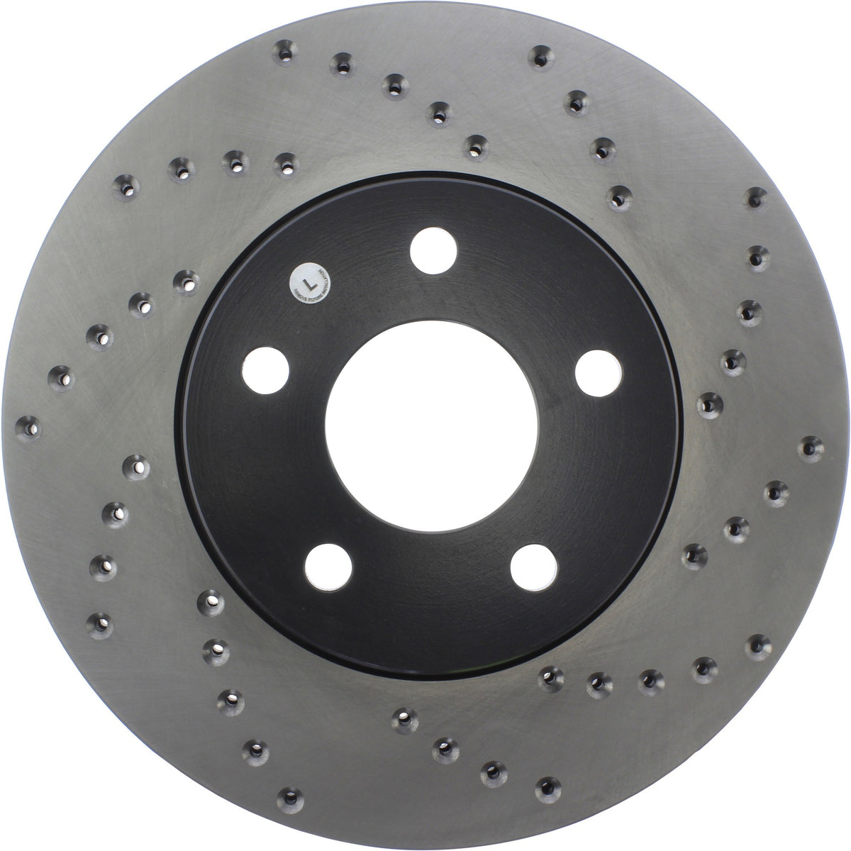 StopTech Sport Cryo Cross Drilled Brake Rotor; Front Left