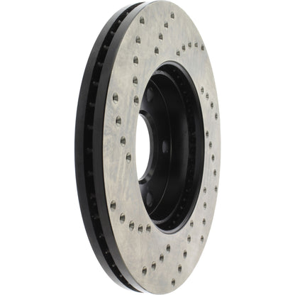 StopTech Sport Cryo Cross Drilled Brake Rotor; Front Left