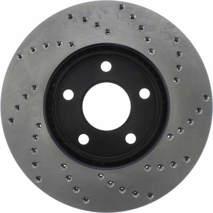 StopTech Sport Cryo Cross Drilled Brake Rotor; Front Right
