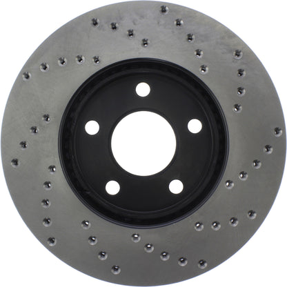 StopTech Sport Cryo Cross Drilled Brake Rotor; Front Right
