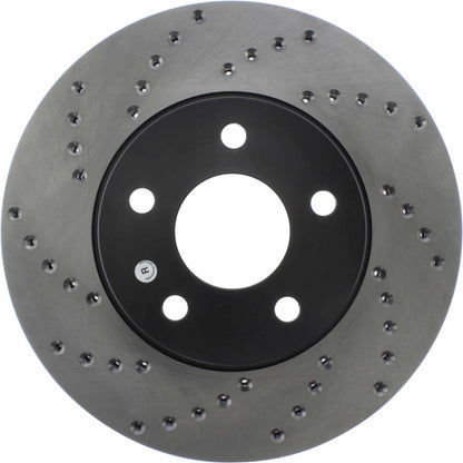 StopTech Sport Cryo Cross Drilled Brake Rotor; Front Right