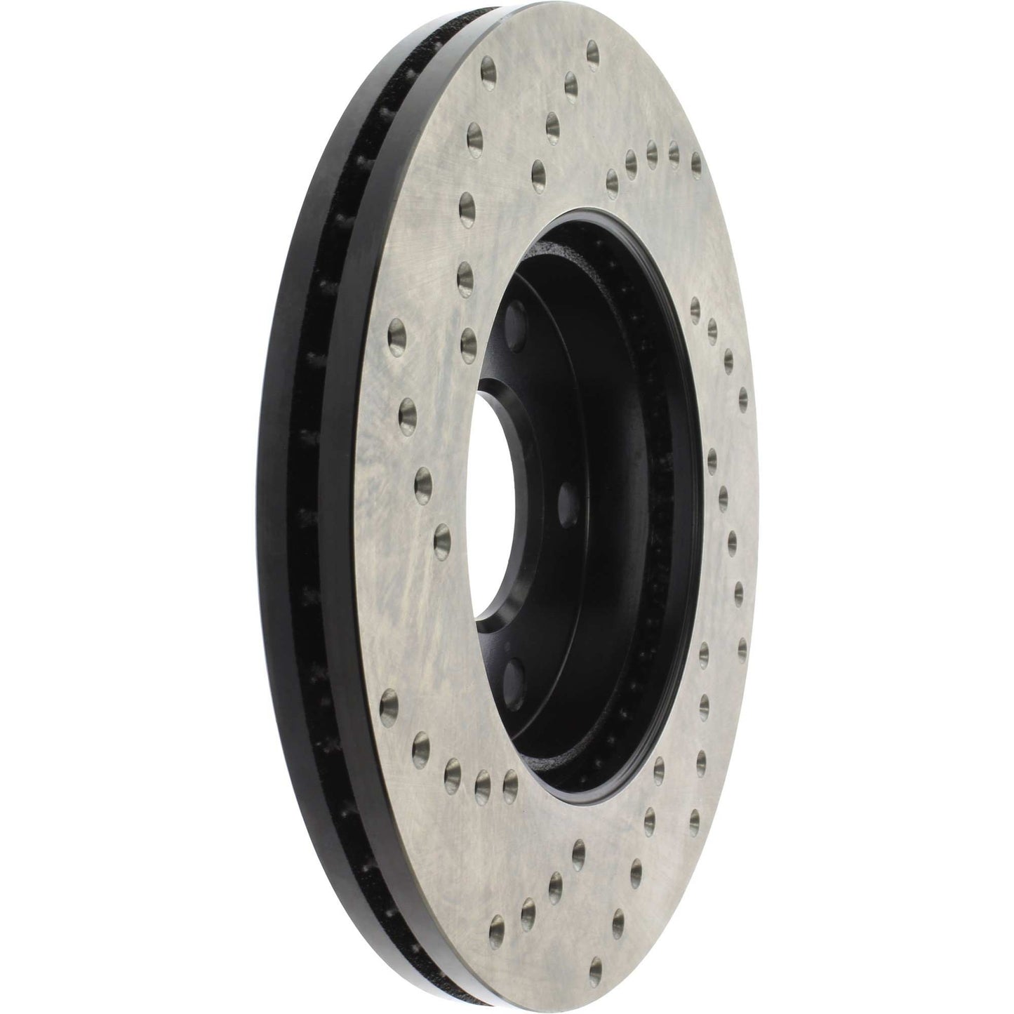 StopTech Sport Cross Drilled Brake Rotor; Front Left