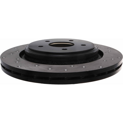 StopTech Sport Cross Drilled Brake Rotor; Rear Left