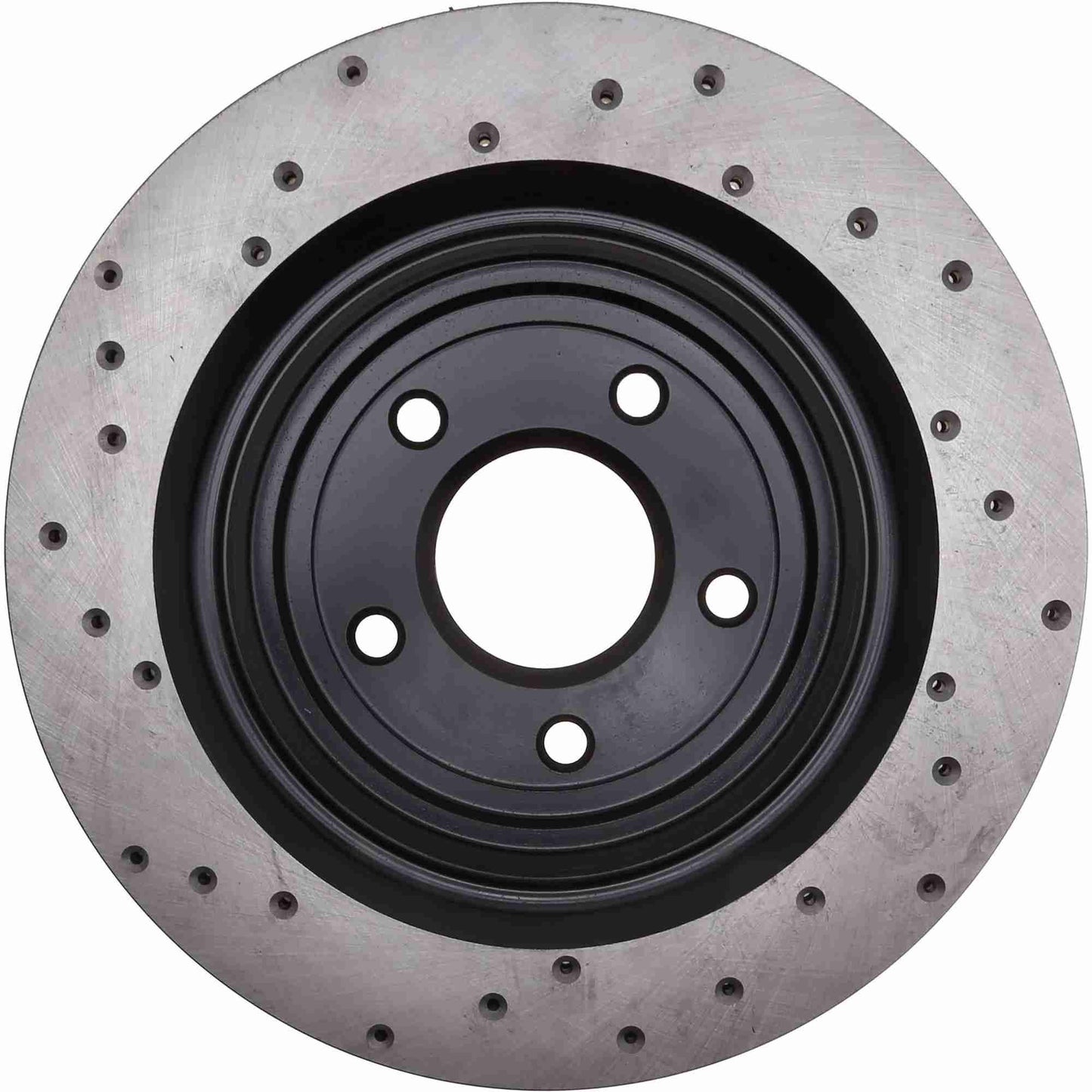 StopTech Sport Cross Drilled Brake Rotor; Rear Left