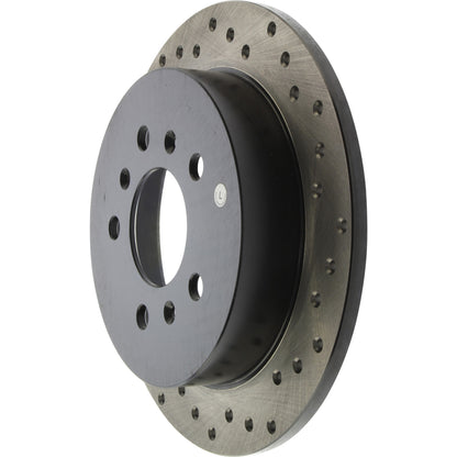 StopTech Sport Cryo Cross Drilled Brake Rotor; Rear Left