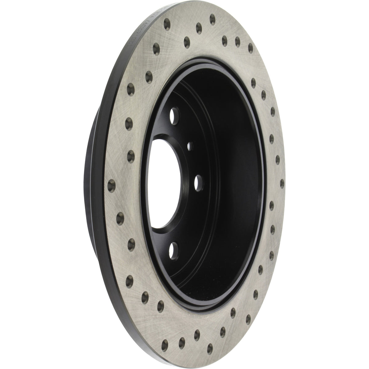 StopTech Sport Cross Drilled Brake Rotor; Rear Left