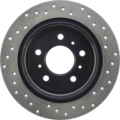 StopTech Sport Cross Drilled Brake Rotor; Rear Right