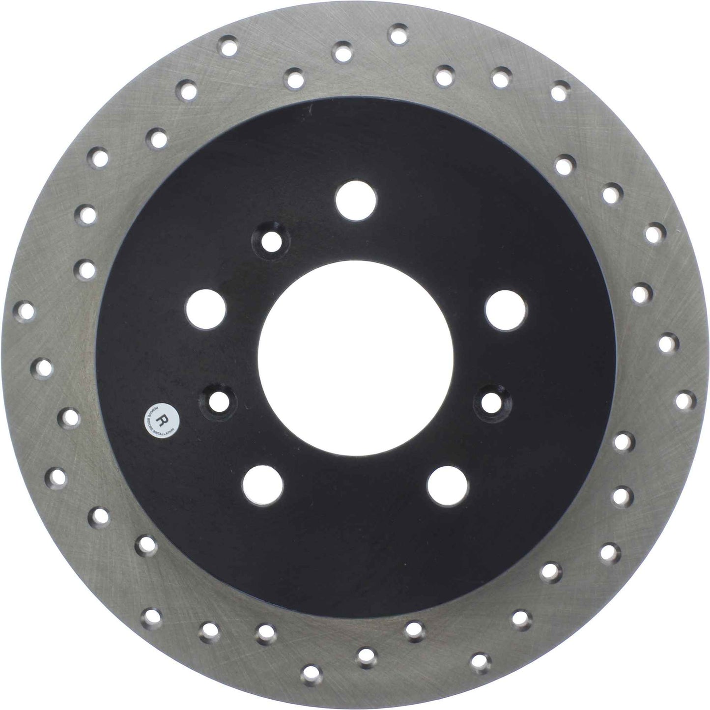 StopTech Sport Cross Drilled Brake Rotor; Rear Right